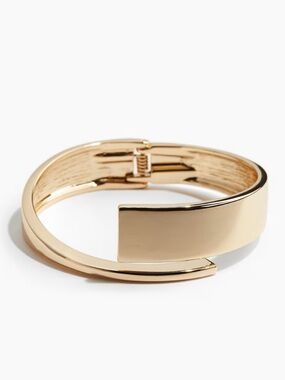 H&M Gold Open Hinge Cuff Bracelet